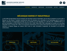 Tablet Screenshot of grondin-marine.com